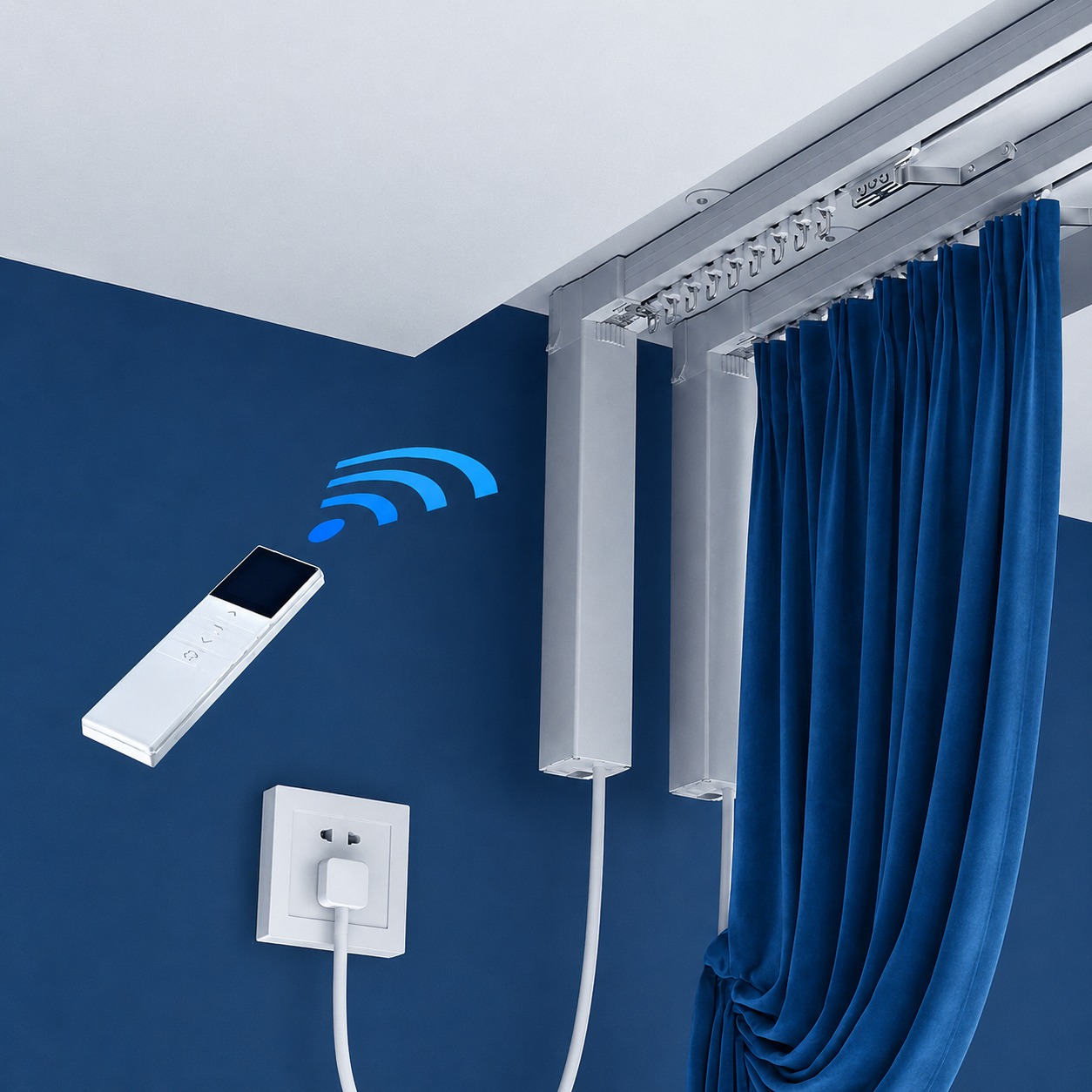 Motorised curtain tracks 